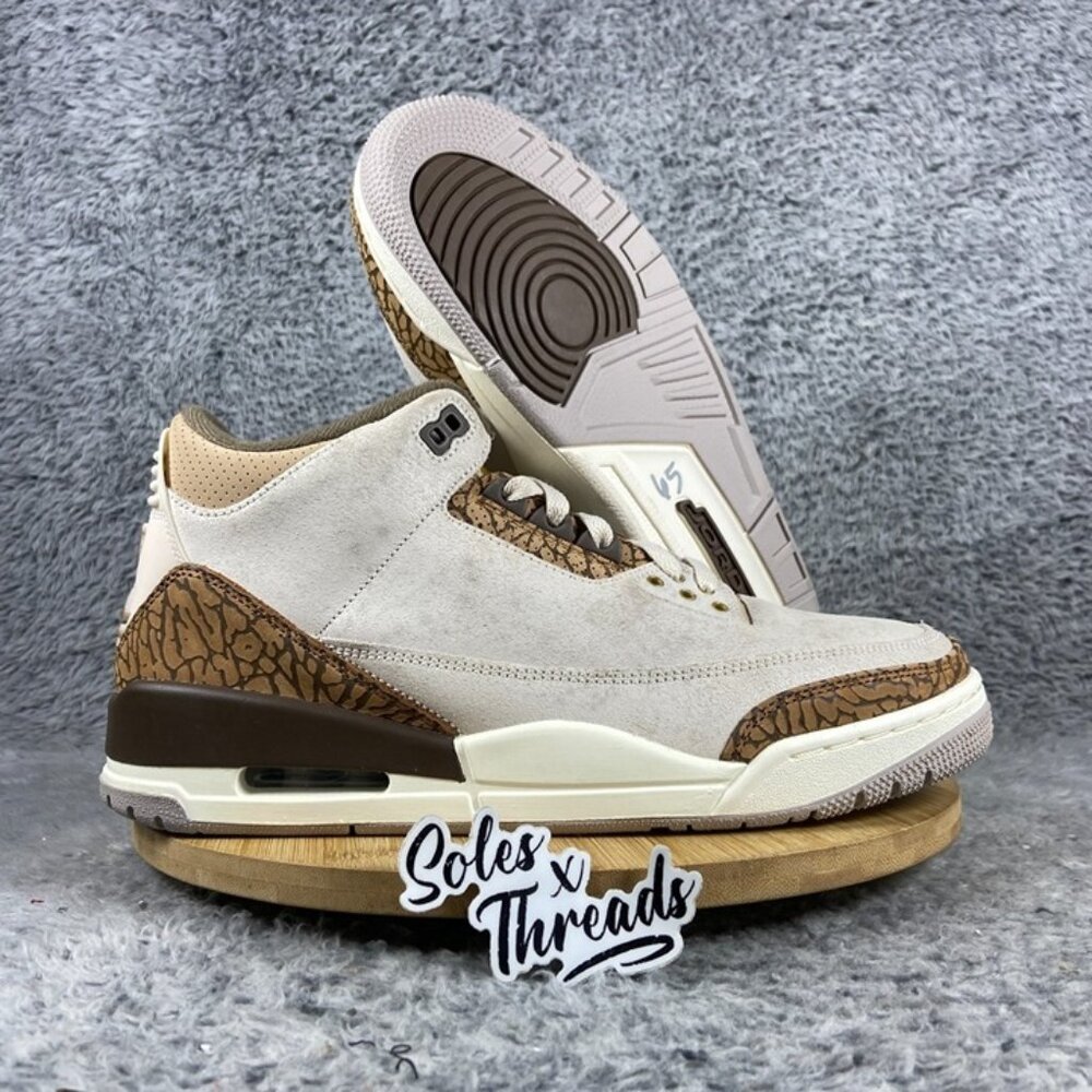 Air Jordan 3 Retro Palomino Size 10 Men Sneakers Light Orewood Brown CT8532-102